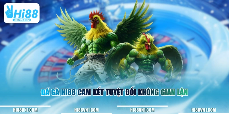 Đá gà HI88 cam kết tuyệt đối không gian lận